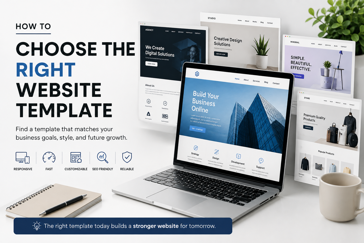 How to choose the right website template for your business