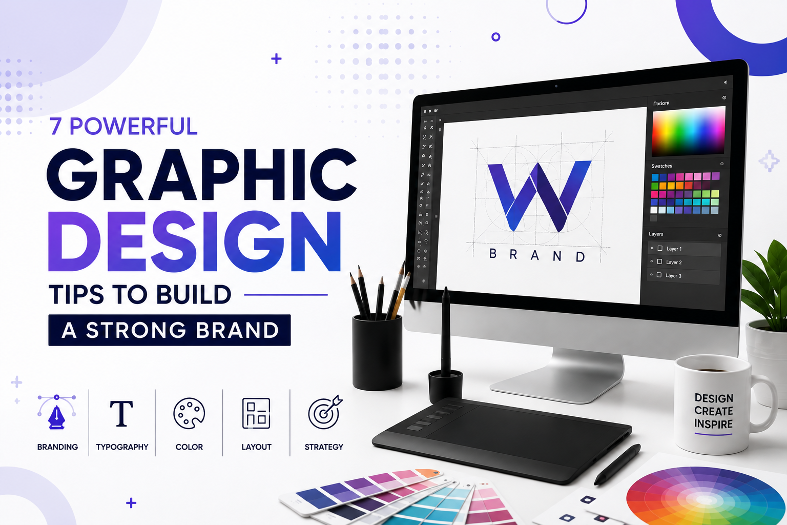 7 powerful graphic design tips to build a strong brand